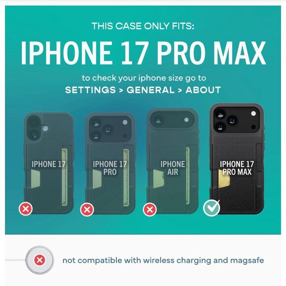 Smartish Wallet Slayer Vol. 2 Case for iPhone 17 Pro Max NEW - Picture 4 of 11